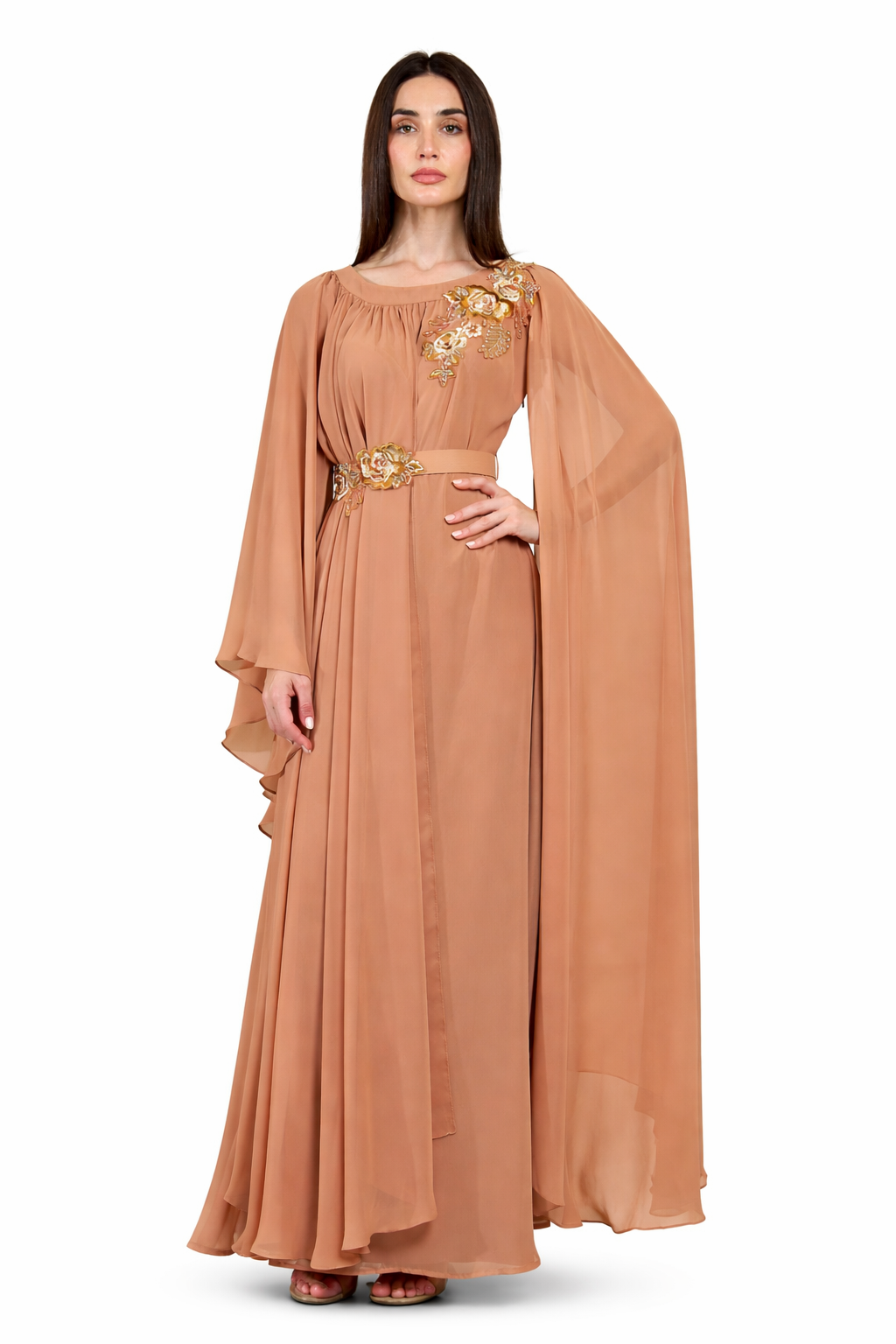 Dark Peach Women's Dress – ELM D 407