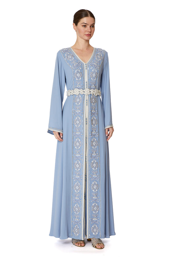 Blue Moroccan Kaftan – ELM M 605 – Product view 1