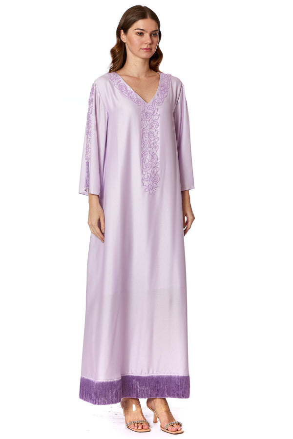 Light Pastel Purple Jalabiya – ELM J 485 – Product view 1