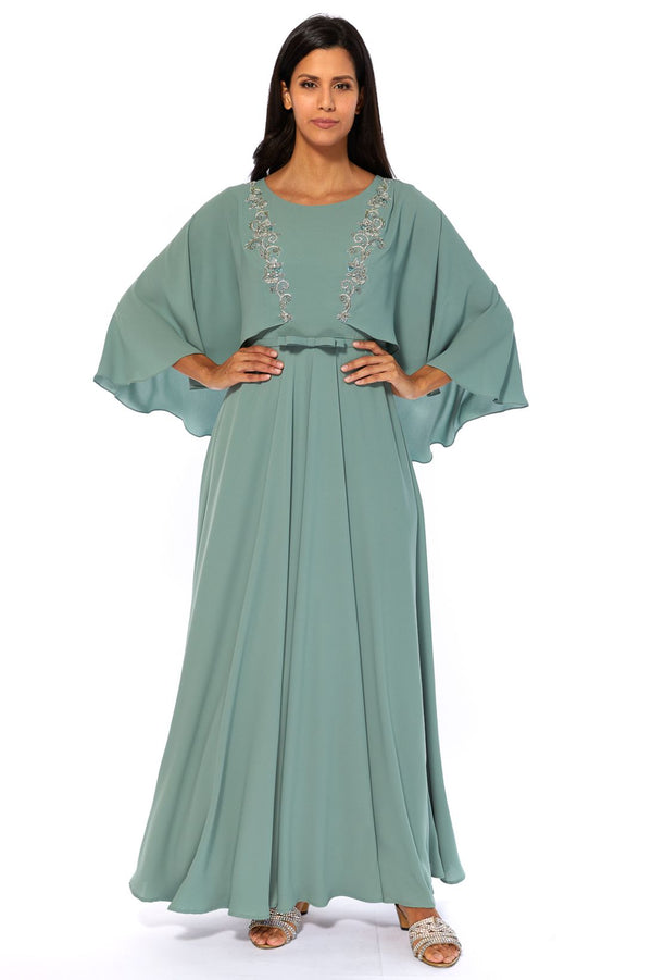 Green Women's Dress – ELM D 332 – Product view 1