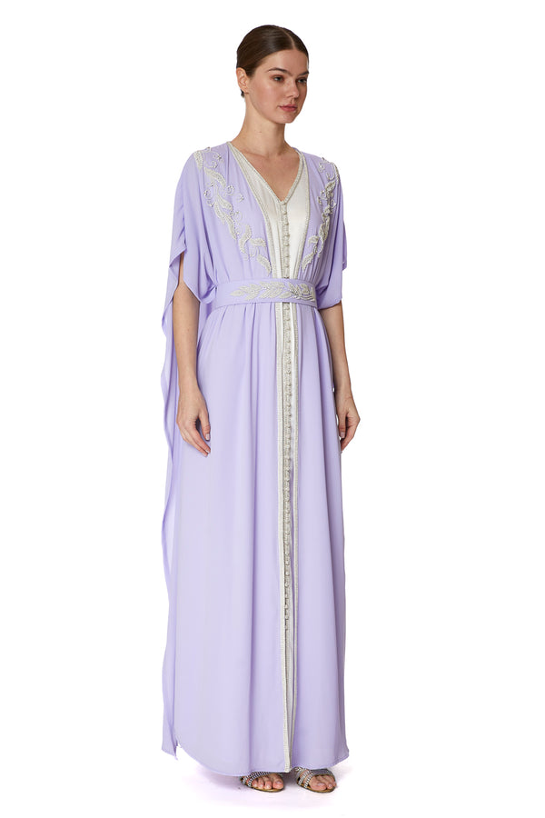 Violet Moroccan Kaftan – ELM M 601 – Product view 1