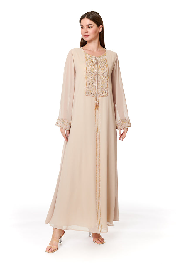 Beige Jalabiya – ELM J 526 – Product view 1