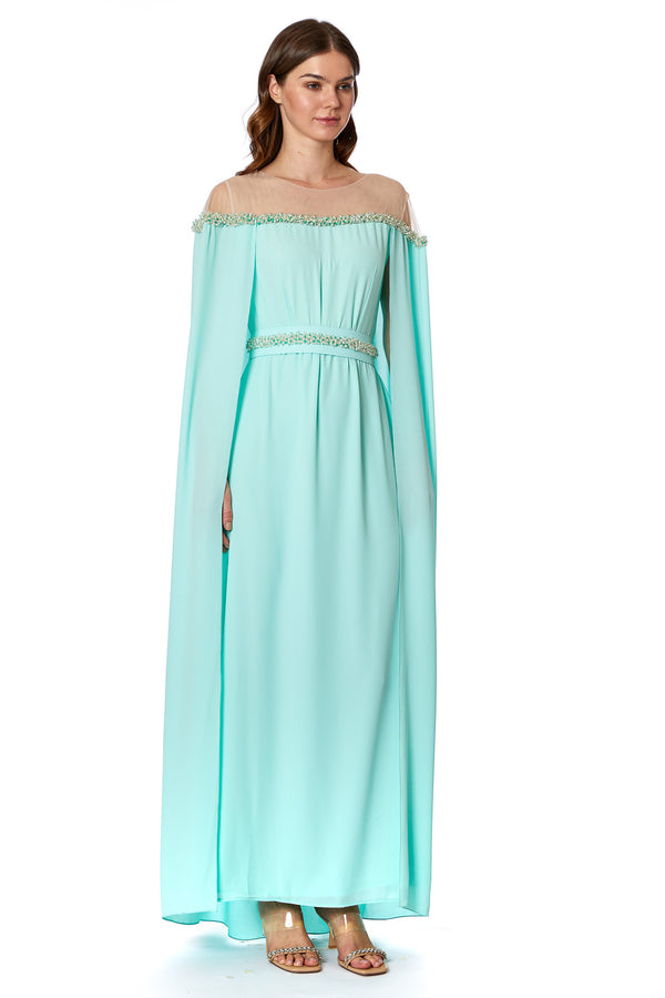 Green Women's Dress – ELM D 341 – Product view 1