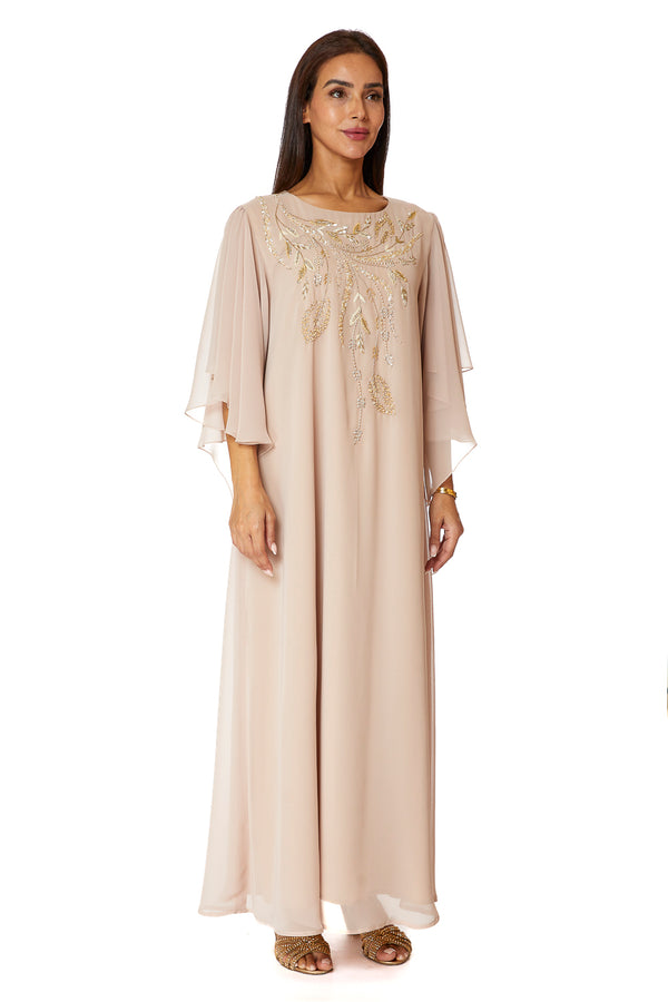 Beige Jalabiya – ELM J 489 – Product view 1