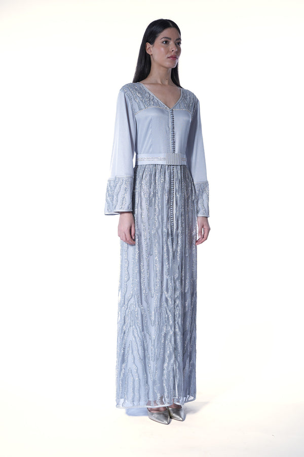 Gold Moroccan Kaftan – ELM M 615 – Look 2 – Product view 1