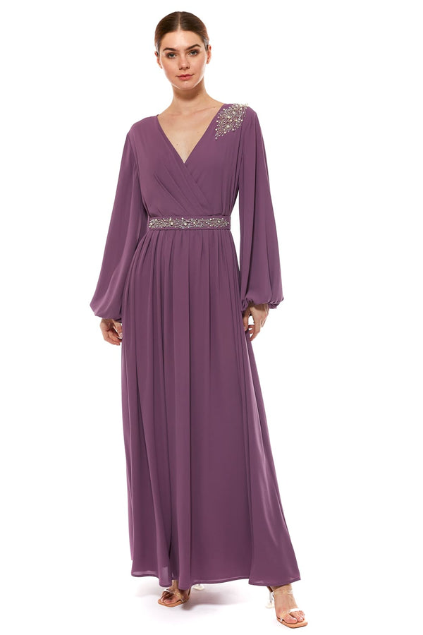 Purple Women's Dress – ELM D 230 – Product view 1