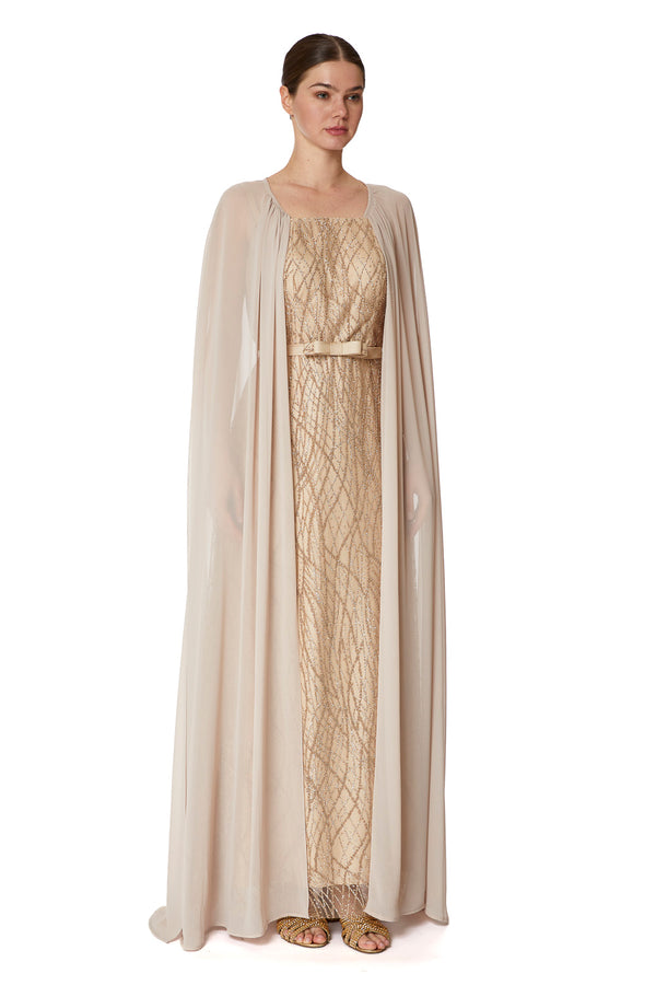 Gold Women's Dress – ELM D 352 – Product view 1