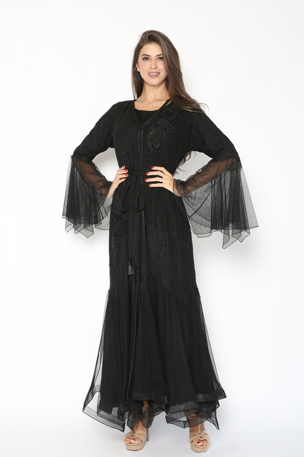 Black Abaya – ABAYA - ELMA 775 – Product view 1