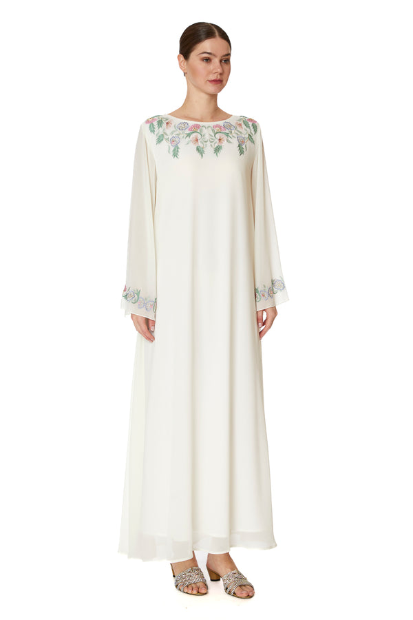 White Jalabiya – ELM J 498 – Product view 1