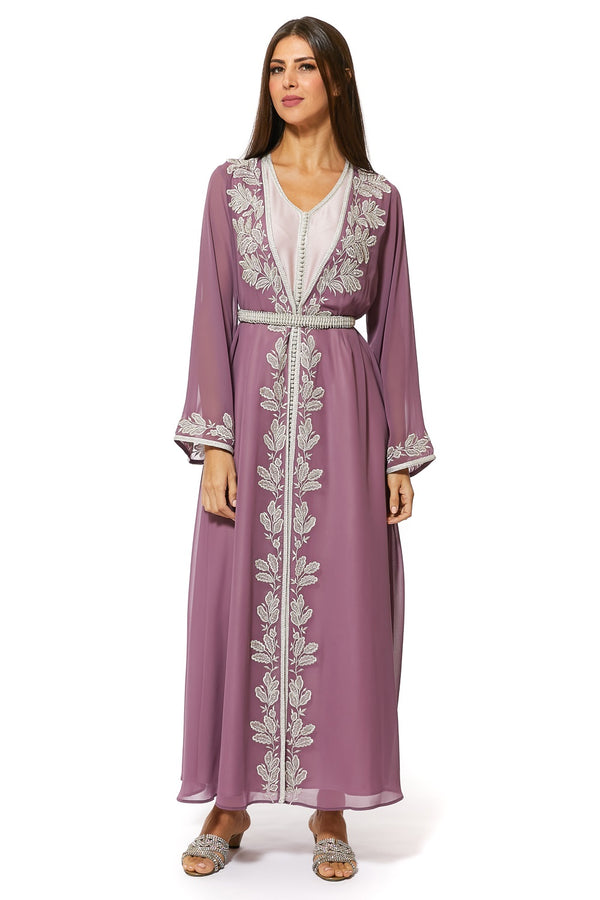 Purple Moroccan Kaftan – ELM M 177 – Product view 1