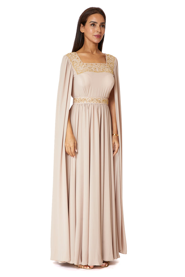 Beige Women's Dress – ELM D 358 – Product view 1