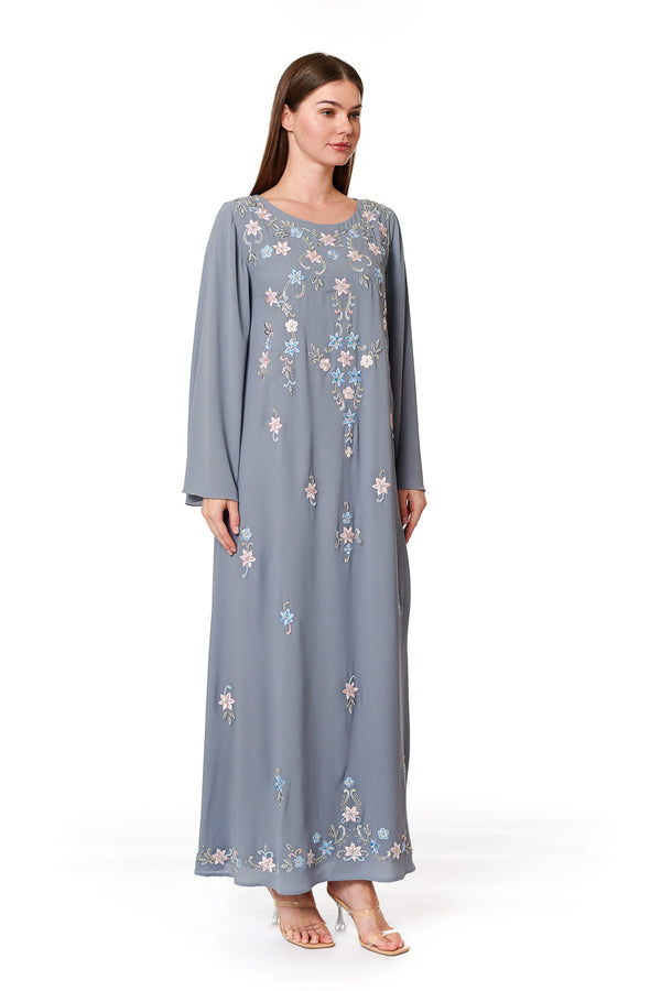Dark Gray Jalabiya – ELM J 532 – Product view 1
