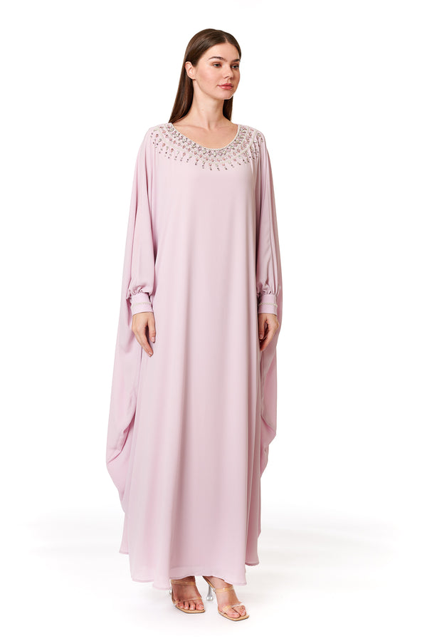 Light Pastel Pink Jalabiya – ELM J 520 – Product view 1
