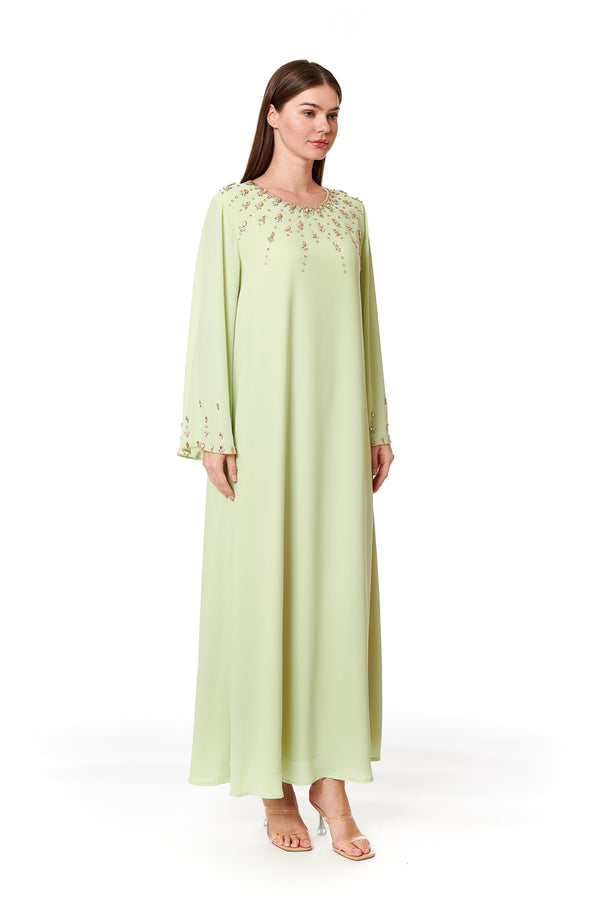 Light Green Jalabiya – ELM J 523 – Product view 1