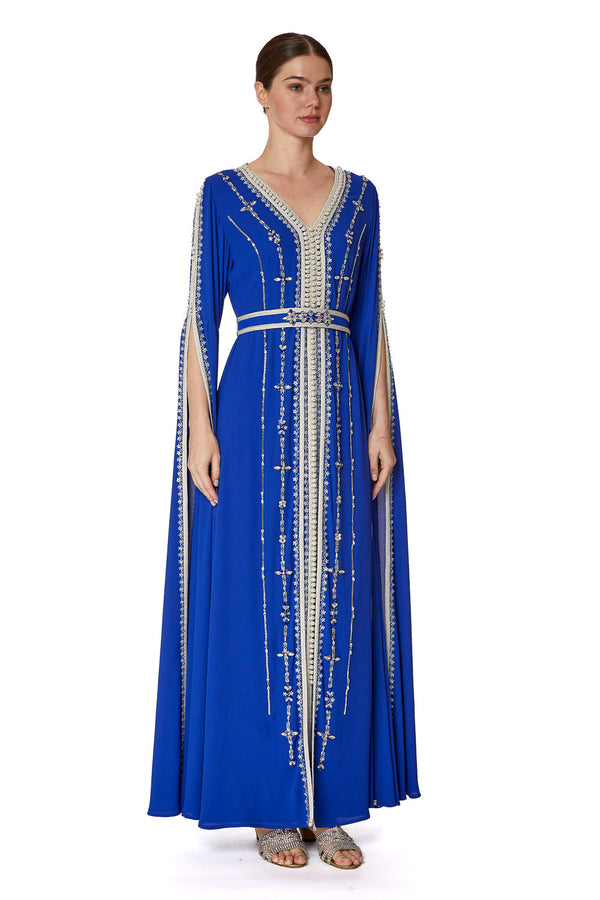 Blue Moroccan Kaftan – ELM M 594 – Product view 1