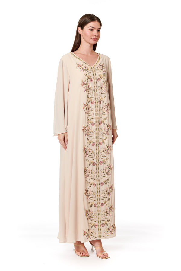 Beige Jalabiya – ELM J 531 – Product view 1