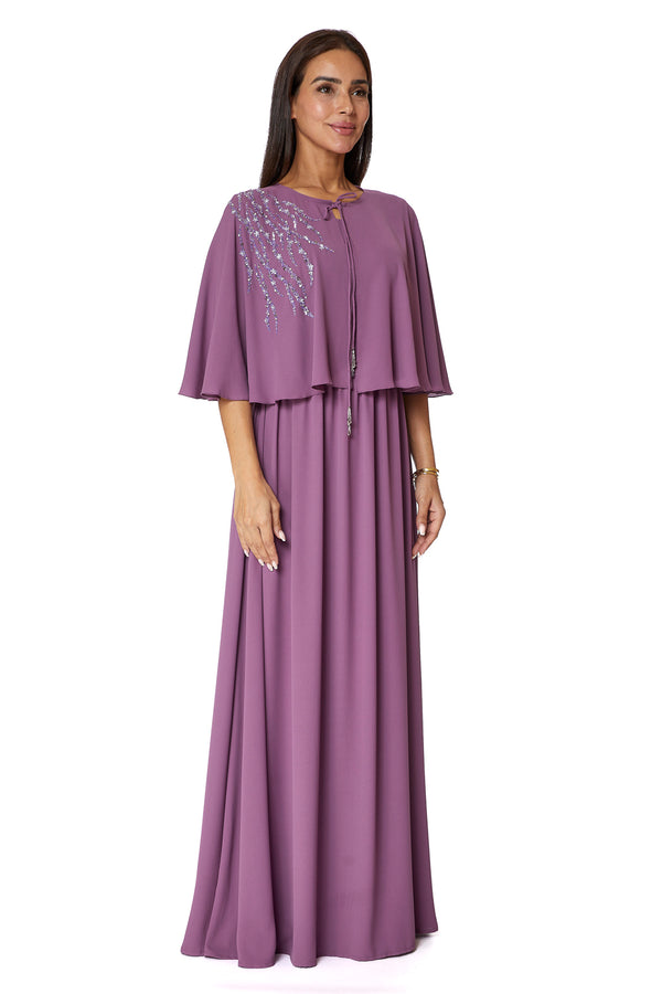 Purple Women's Dress – ELM D 362 – Product view 1