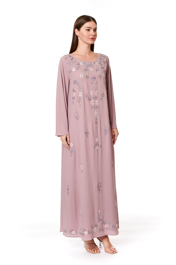 Dark Pink Jalabiya – ELM J 532 – Product view 1