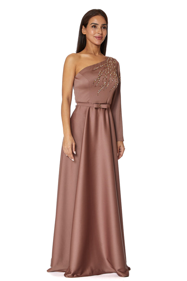 Brown Women's Dress – ELM D 364 – Product view 1