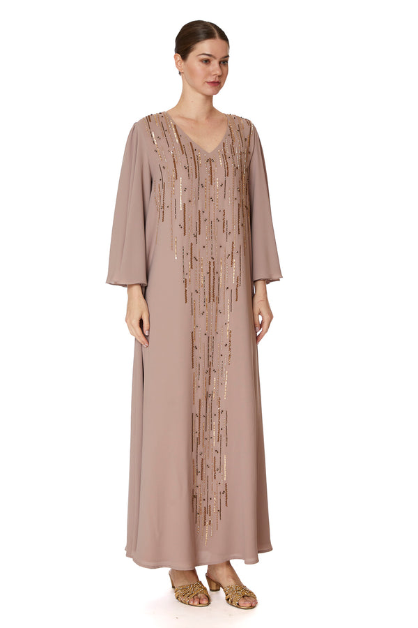 Beige Jalabiya – ELM J 512 – Product view 1