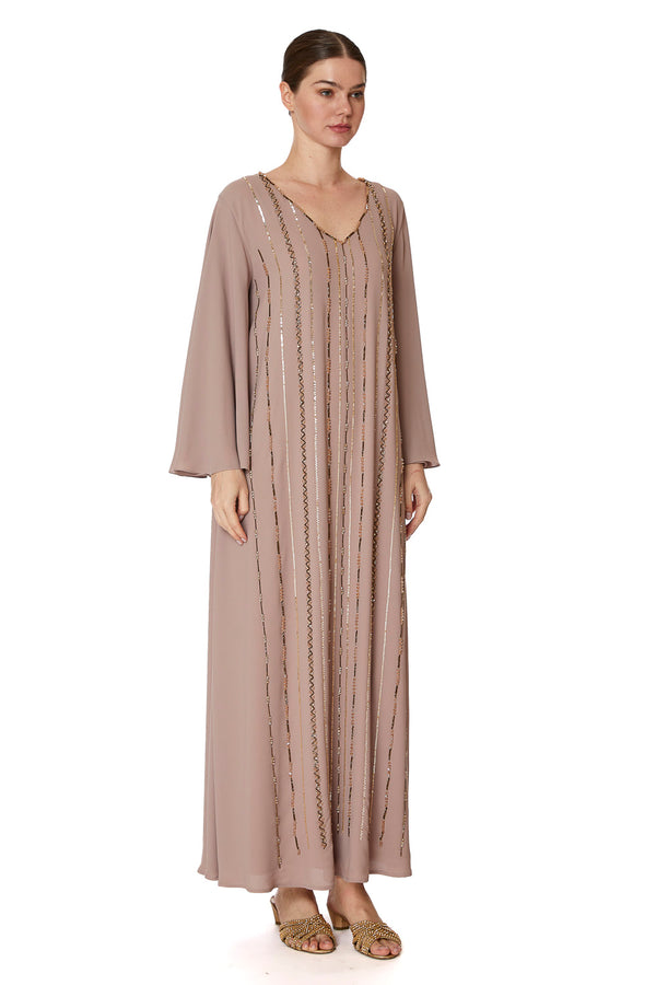 Beige Jalabiya – ELM J 515 – Product view 1