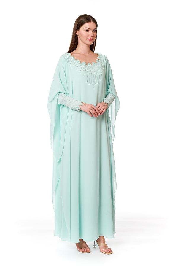 Light Pastel Blue Jalabiya – ELM J 537 – Product view 1