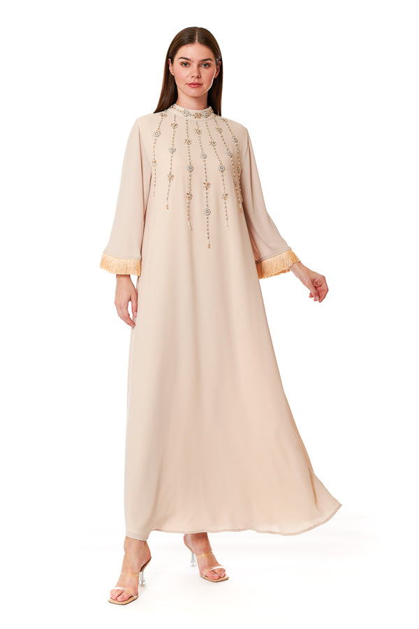 Beige Jalabiya – ELM J 543 – Product view 1