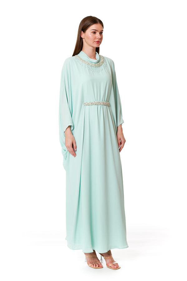 Light Pastel Blue Jalabiya – ELM J 542 – Product view 1