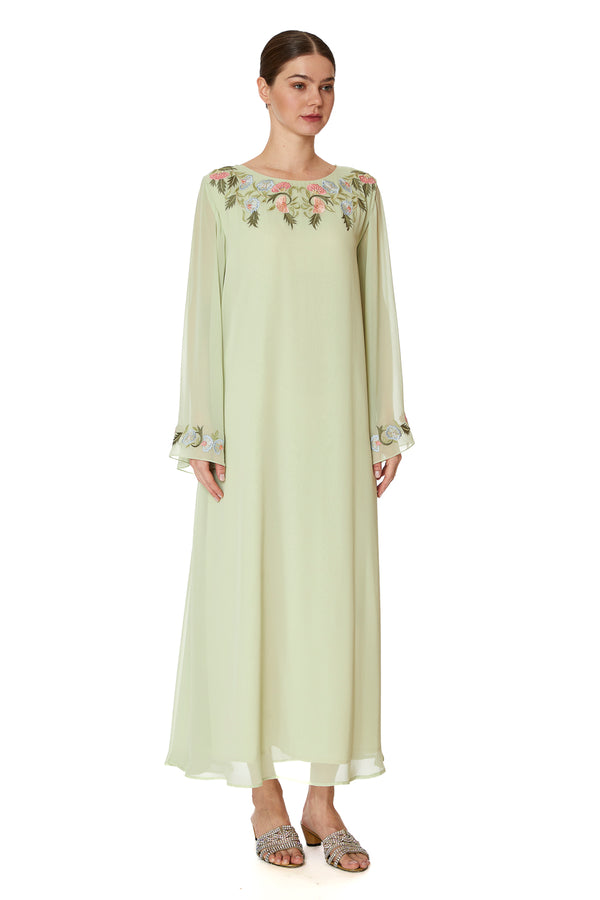 Light Green Jalabiya – ELM J 498 – Product view 1