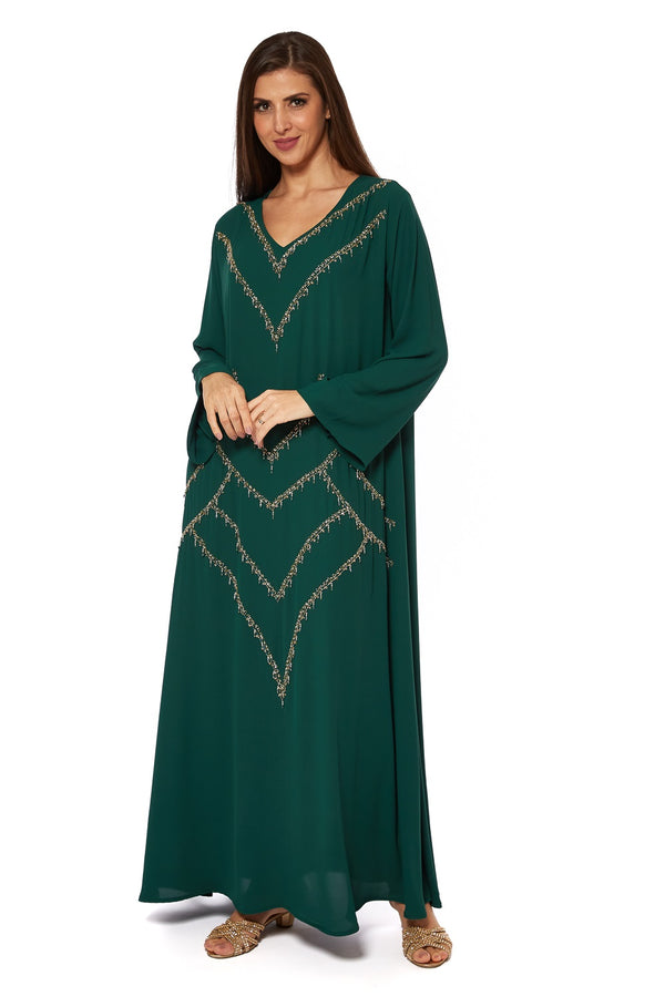 Emerald Green Jalabiya – ELM J 413 – Product view 1