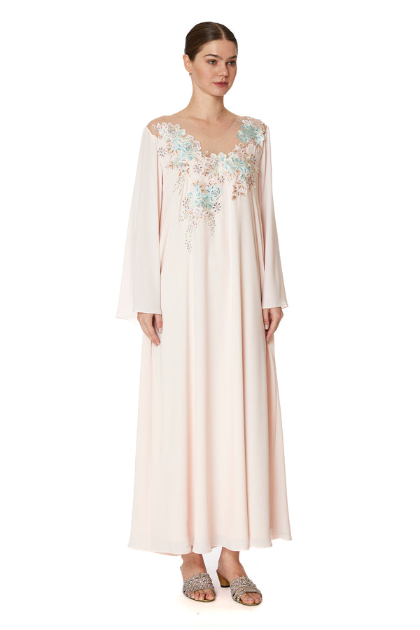 Light Pastel Pink Jalabiya – ELM J 510 – Product view 1