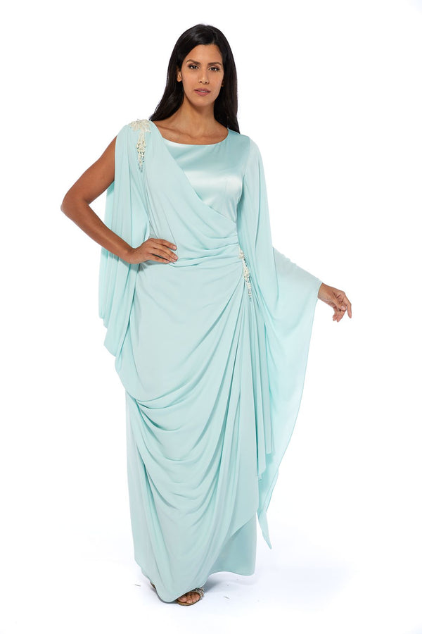 Light Pastel Blue Women's Dress – ELM D 320 – Product view 1