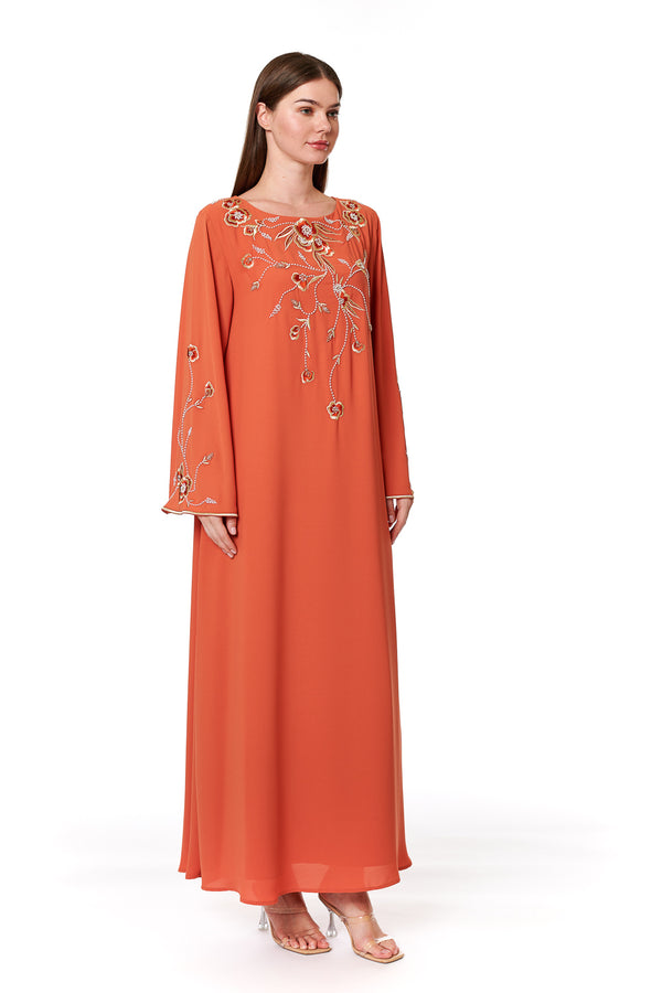 Orange Jalabiya – ELM J 536 – Product view 1
