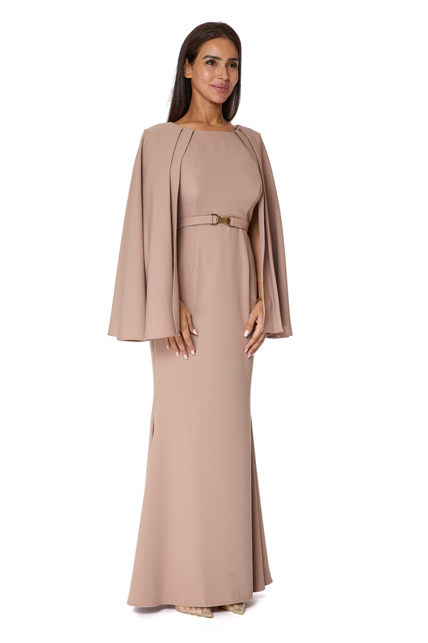 Beige Women's Dress – ELM D 347 – Product view 1