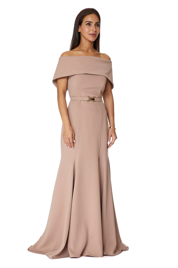 Beige Women's Dress – ELM D 351 – Product view 1