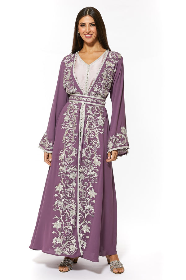 Purple Moroccan Kaftan – ELM M 419 – Product view 1