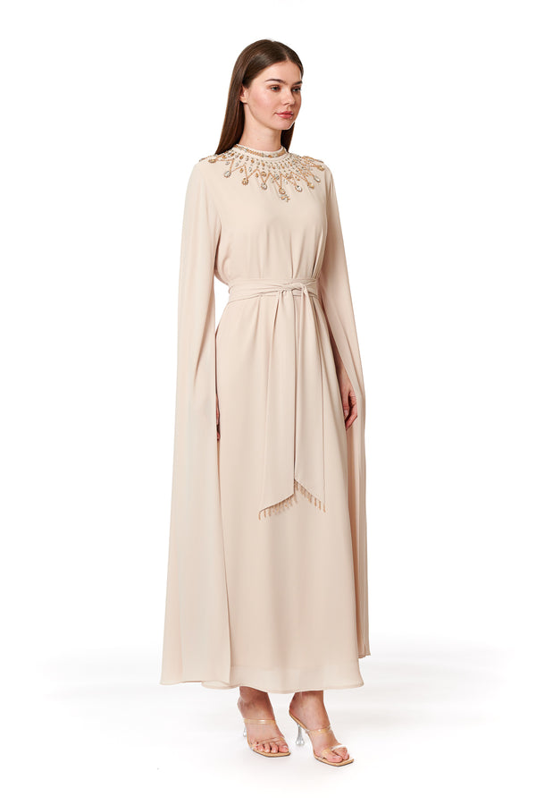 Beige Jalabiya – ELM J 529 – Product view 1