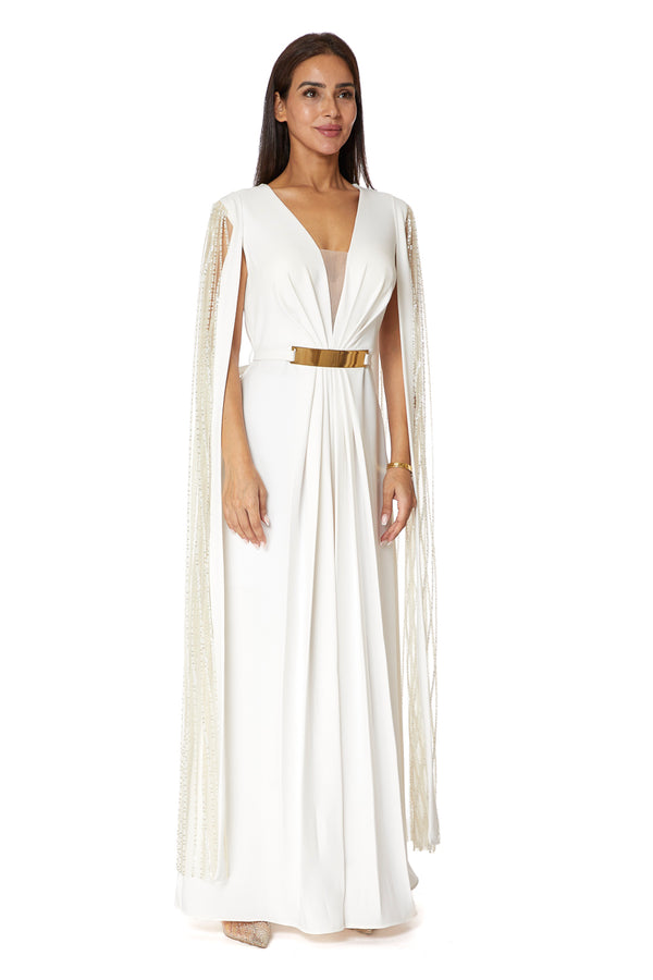 White Women's Dress – ELM D 348 – Product view 1