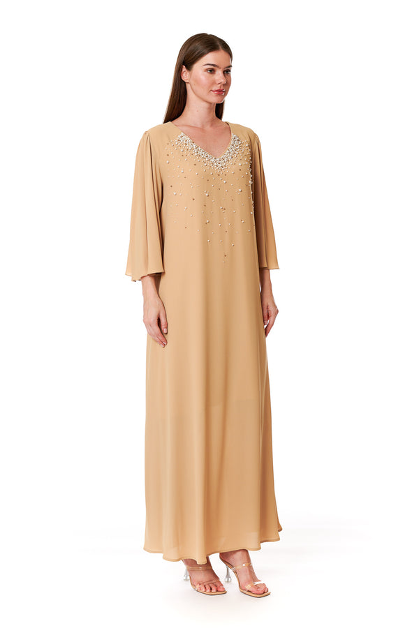 Beige Jalabiya – ELM J 541 – Product view 1