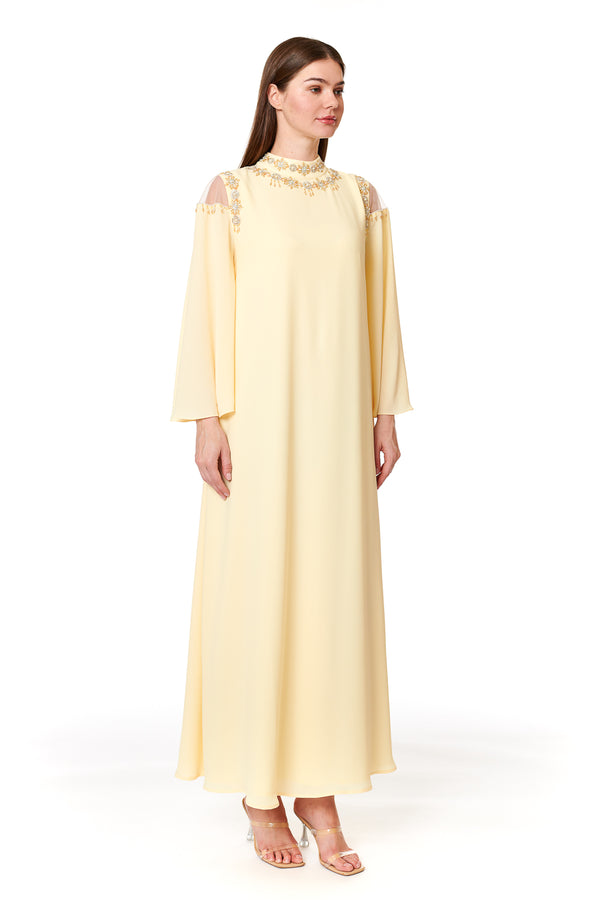Yellow Jalabiya – ELM J 519 – Product view 1