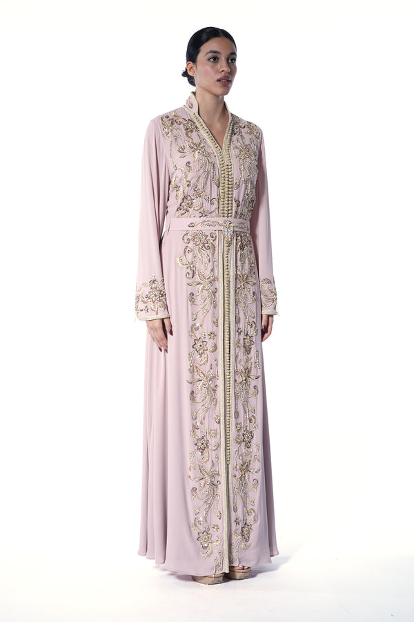Beige Moroccan Kaftan – ELM M 612 – Product view 1