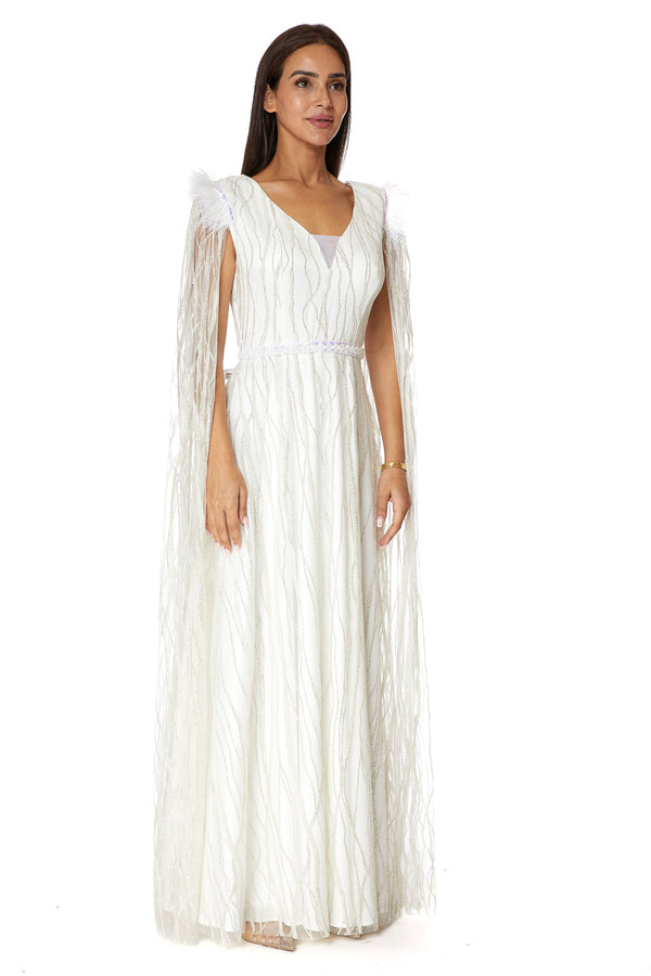 White Women's Dress – ELM D 356 – Product view 1
