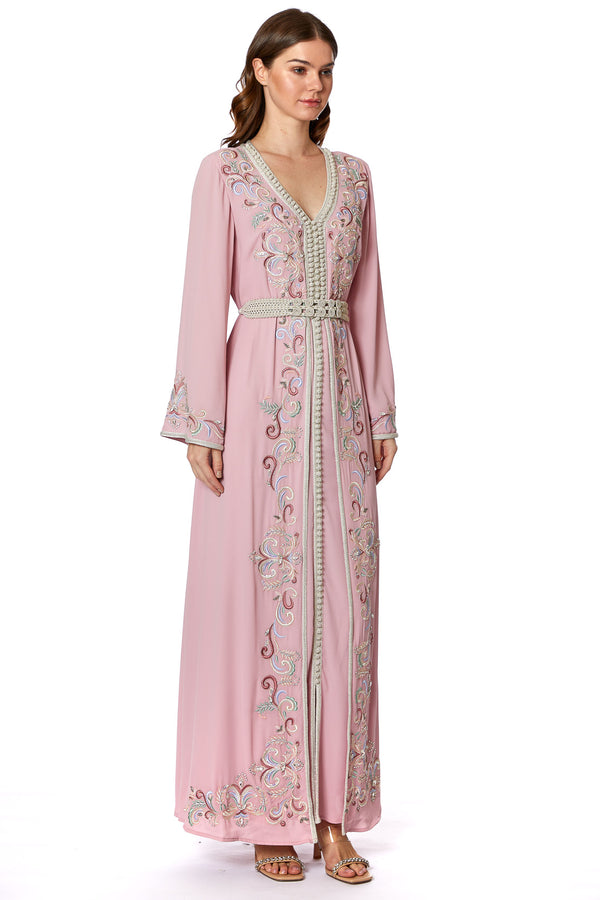 Pink Moroccan Kaftan – ELM M 579 – Product view 1