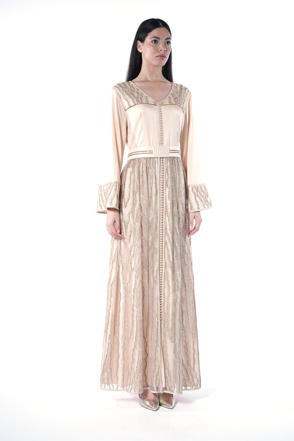 Gold Moroccan Kaftan – ELM M 615 – Product view 1