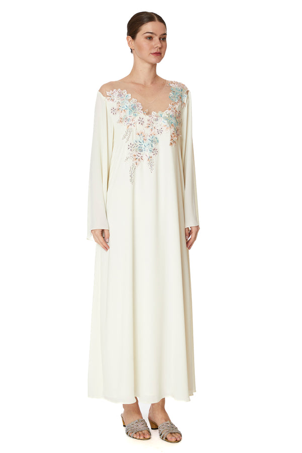 White Jalabiya – ELM J 510 – Product view 1