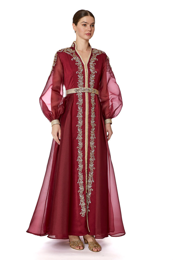 Red Moroccan Kaftan – ELM M 596 – Product view 1