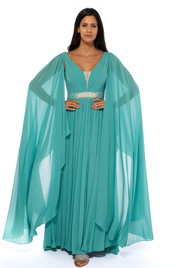 Green Women's Dress – ELM D 321 – Product view 1