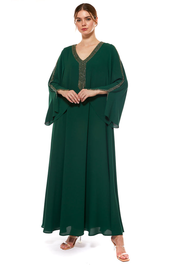 Emerald Green Jalabiya – ELM J 434 – Product view 1