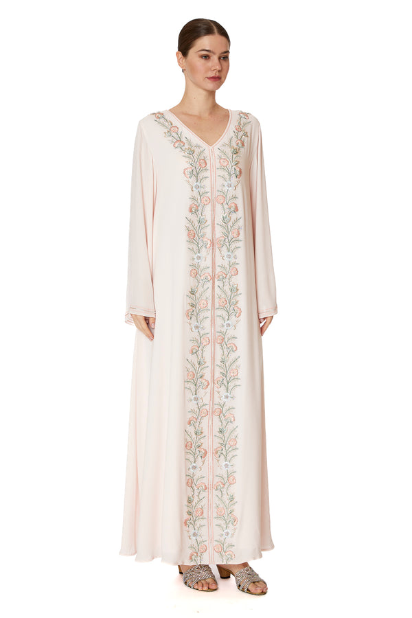 Light Pastel Pink Jalabiya – ELM J 499 – Product view 1