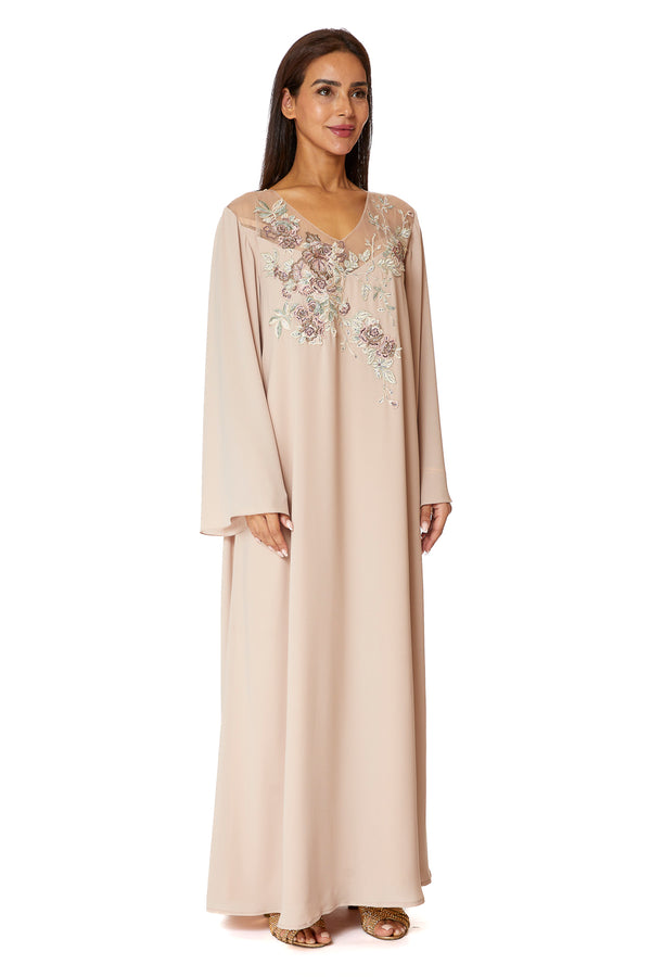 Beige Jalabiya – ELM J 511 – Product view 1